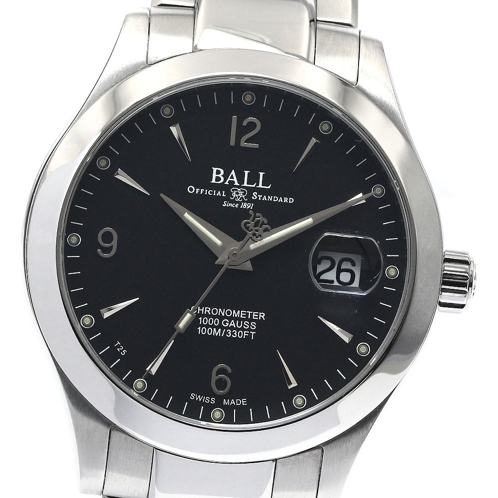 ボールウォッチ BALLWATCH NM9026C-S5CJ-BK エンジニアIII オハイオ デイト 自動巻き メンズ 箱・保証書付き_891911【中古】