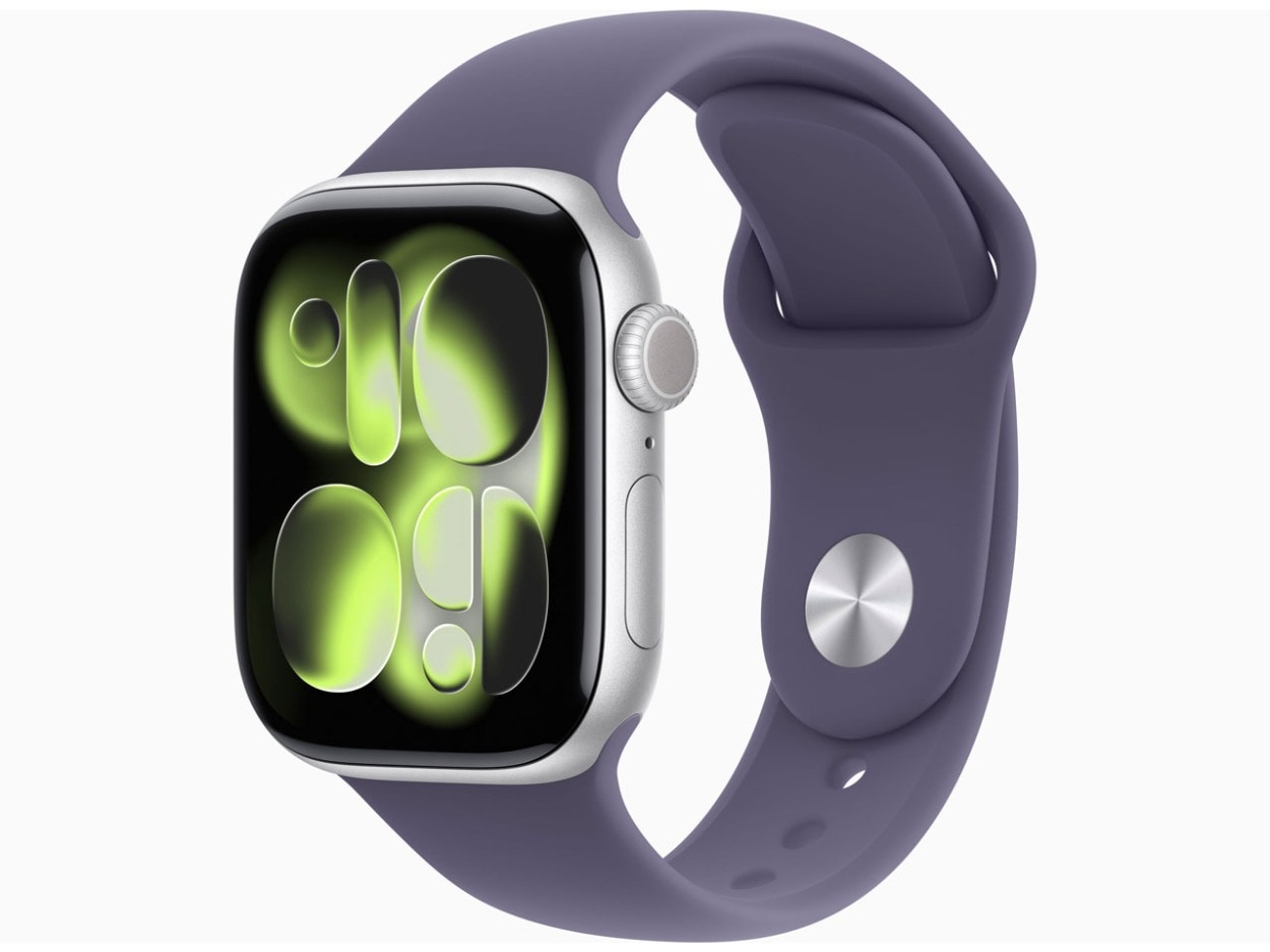 【新品未開封品】Apple Watch Series 11 GPSモデル 46mm MEVA4J/A [シルバー・パープルフォグスポーツバンド M/L]