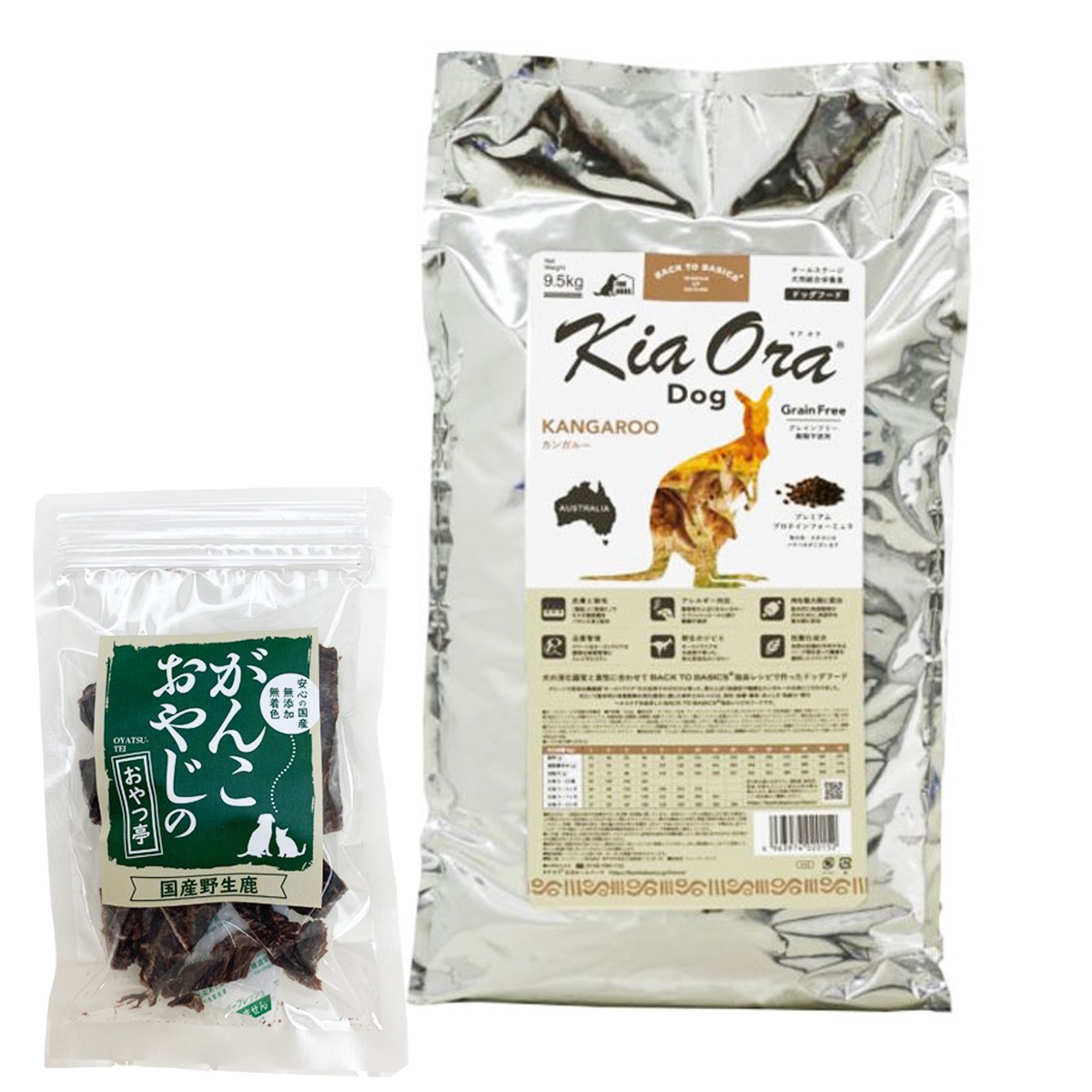 ドッグフード カンガルー 9.5kg【国産鹿肉ジャーキー20g付き】