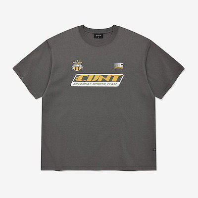 クールコットンフットボールグラフィックTシャツチャコールCO2602ST46CH