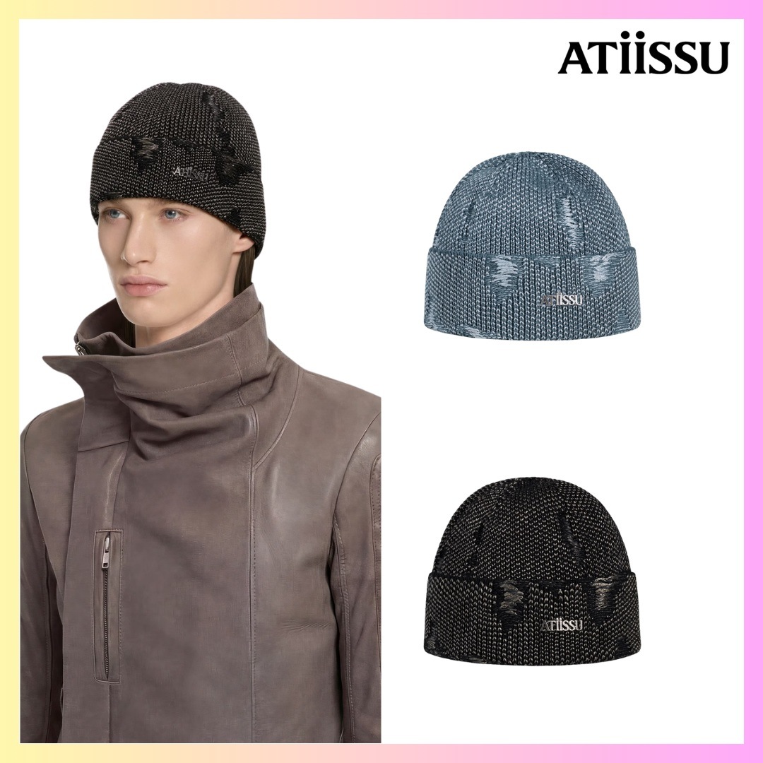 DIST BEANIE - 2カラー + FREE OMAKE 韓国ファッション ビーニー レディース ニット ビーニーストリート系 ニット帽