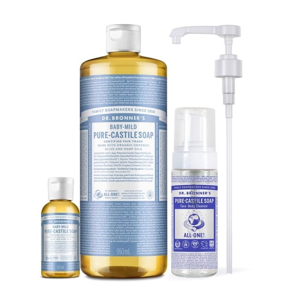 Dr.Bronners/950+60ml/シャワー/洗浄/環境に優しい/シャワージェル/シャワー