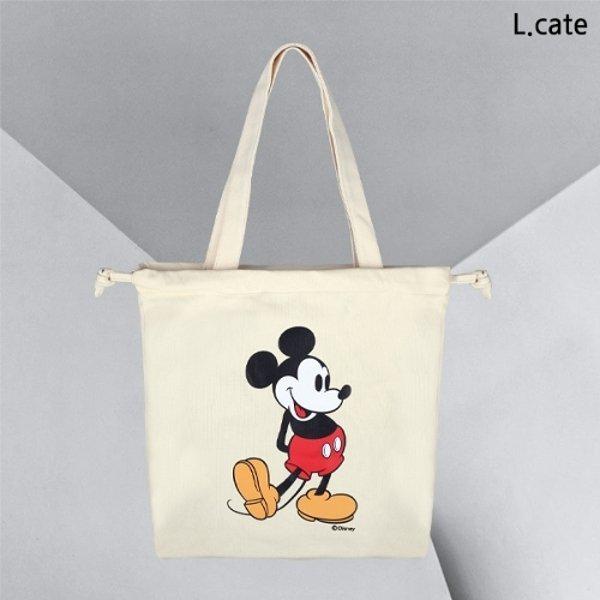 女性用ショルダーバッグ LBU018 レディース 軽量 エコバッグ キャラクター 巾着バッグ