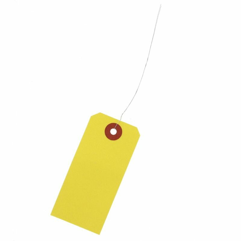 （まとめ買い）シモジマ HEIKO 荷札 中 42x90 黄 1000枚 横42x縦90mm 梱包用品 003501702 [x3セット]