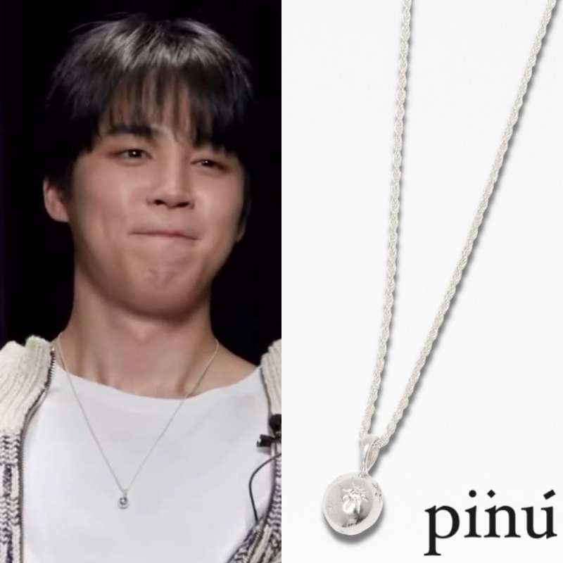【pinu】sparkle LOVE necklace [BTS JIMIN着用] ネックレス ジミンネックレス pinuネックレス sparkle LOVE ネックレス