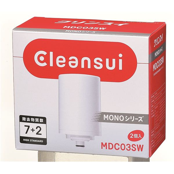 (2個入り)クリンスイ 蛇口直結型浄水器 モノシリーズ用 交換用浄水カートリッジ MDC03SW