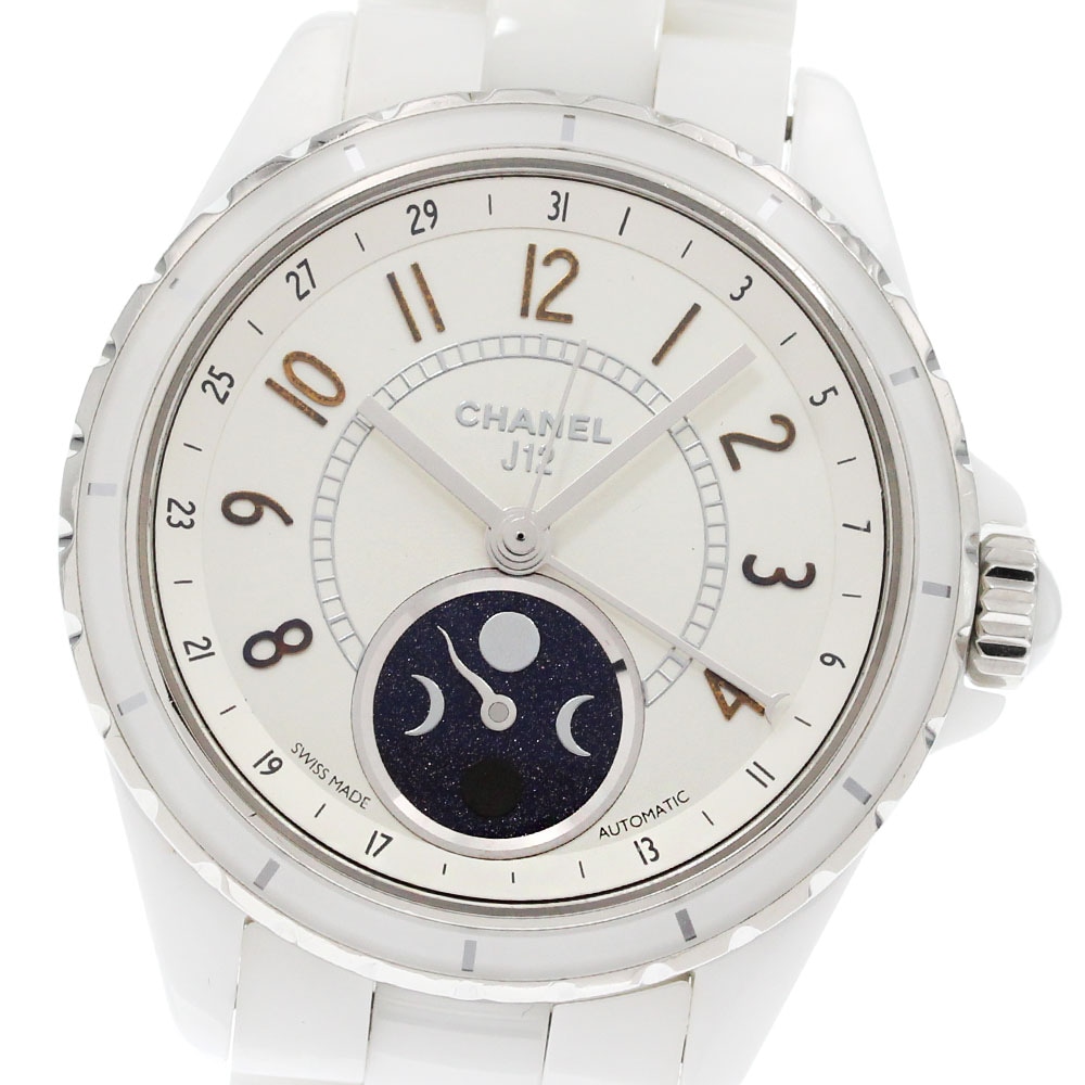 シャネル CHANEL H3404 J12 ファーズ ドゥ リュヌ ムーンフェイズ 自動巻き メンズ _845940【中古】