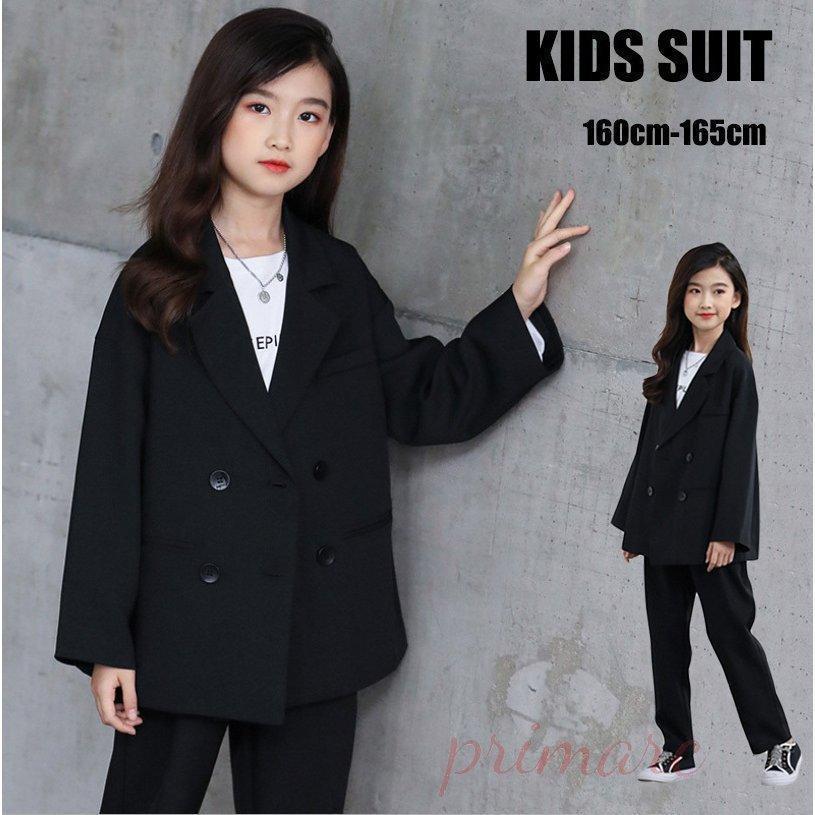 [新品入荷]卒業式 パンツスーツ 女の子 黒スーツ セットアップ パンツスーツ 女の子 ピアノ発表会 ブラック フォーマル ジュニア 七五三 お受験 子供スーツ