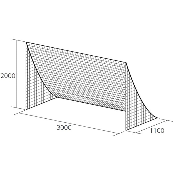 ミニサッカーヨウLガタネット 学校機器 器具 (b6118w)