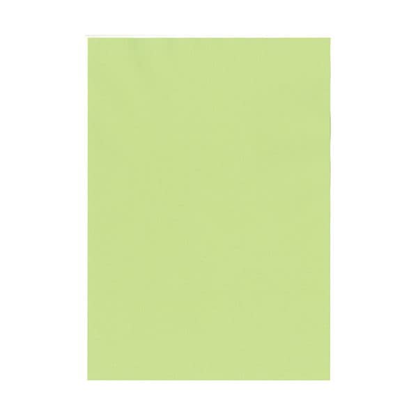 （まとめ）北越コーポレーション 紀州の色上質A4T目 薄口 鶯 1箱（4000枚:500枚8冊）3セット