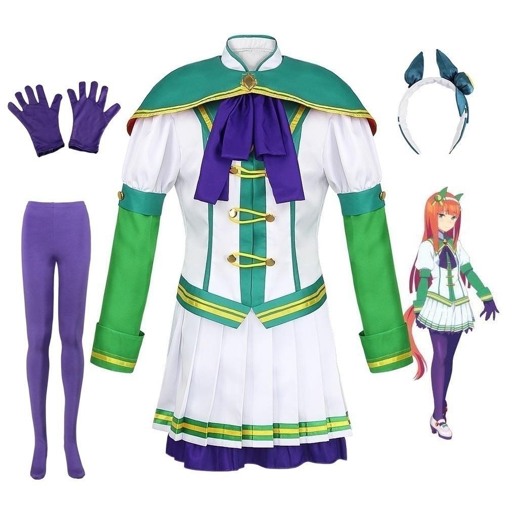 【SNS話題沸騰】競馬娘無声鈴鹿制服フルセットコスプレ衣装アニメゲーム演出服