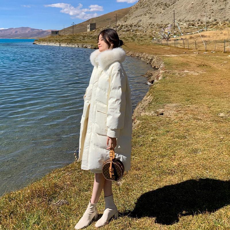 Hu Chuliang Alps2021冬の新しいダウンパッド入りジャケット韓国語バージョン厚い毛皮