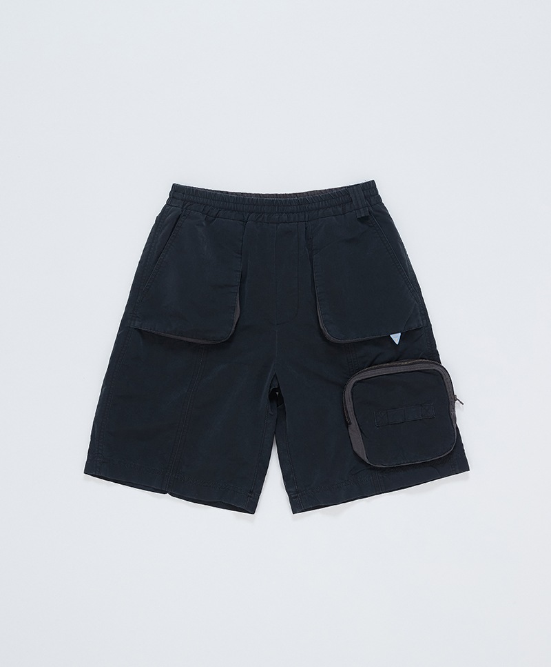PIGMENT WASHING SHORTS [BLACK]