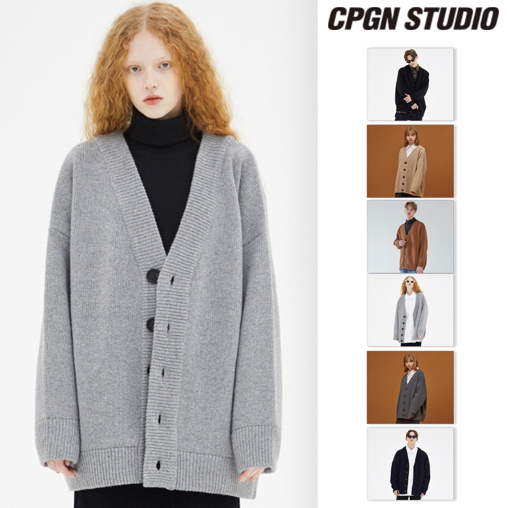 【CPGN STUDIO】 Heavy Overfit Rams Wool Cardigan