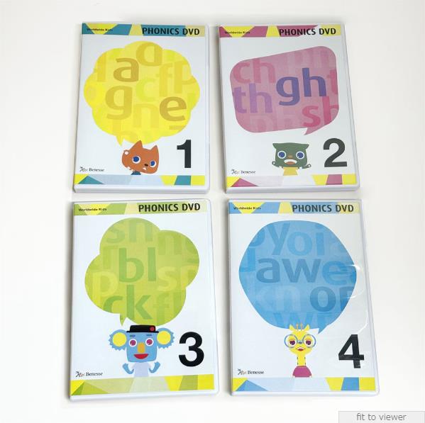 ワールドワイドキッズ フォニックス PHONICS DVD 1+2+3+4 ワールドワイドキッズ フォニックス PHONICS DVD 1～4 【公式通販】