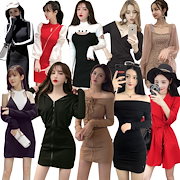 Qoo10 ワンピース ドレス セクシー レディース服