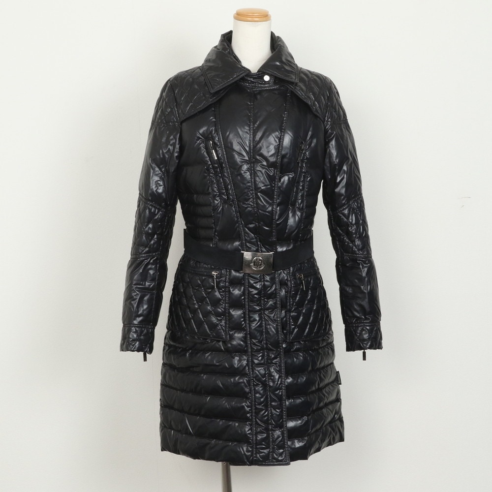 ロング コート 1 ファッション 上着 羽織 洋服 おしゃれ 020934933 ダウンジャケット ブラック 黒 レディース MRM BL15-2 中古