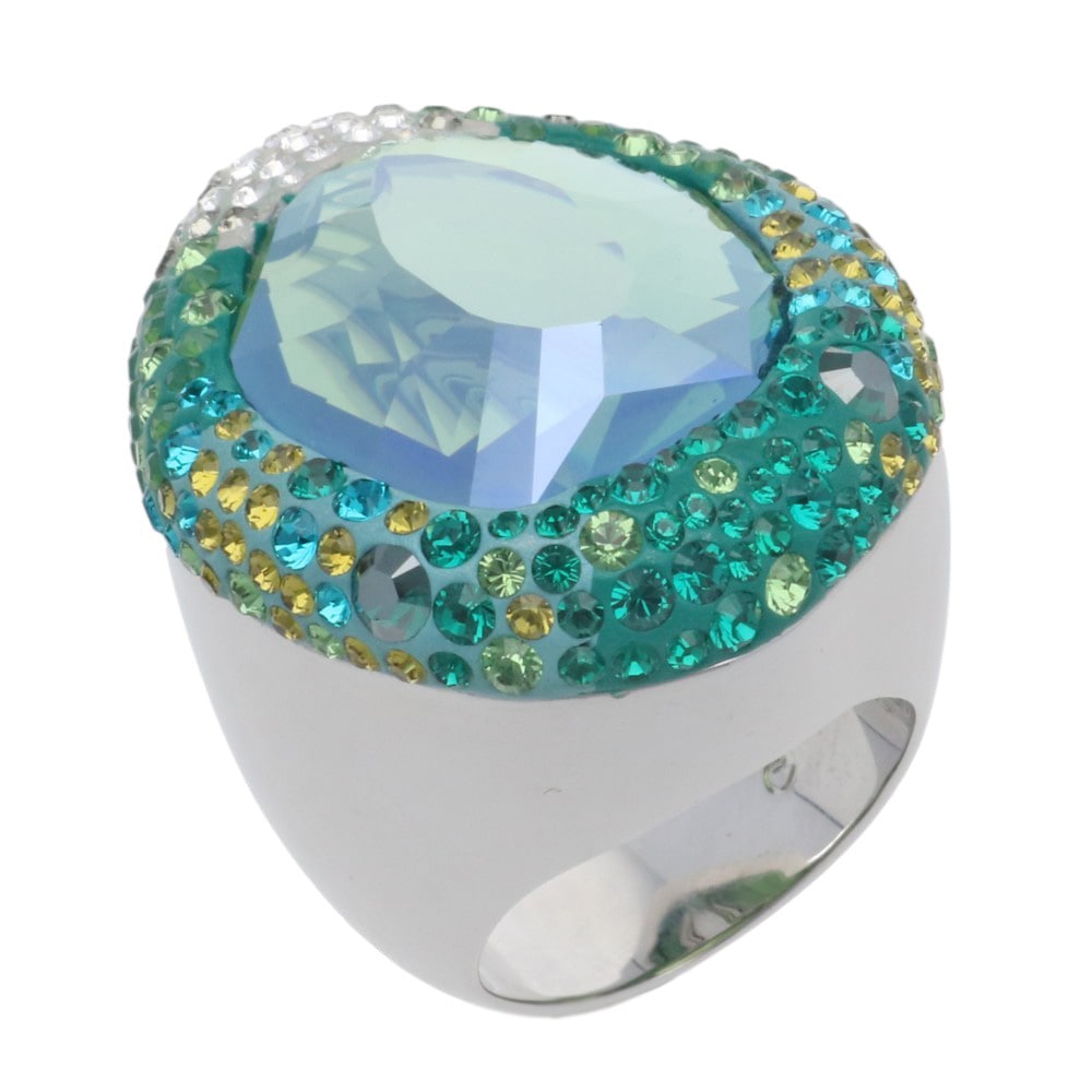 スワロフスキー リング 指輪 10.5号 メタル SWAROVSKI 中古 美品