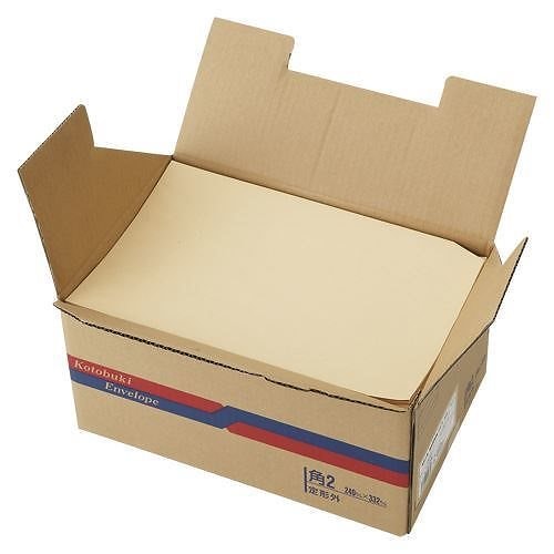 （まとめ買い）壽堂紙製品 森林認証紙封筒500枚入業務用 角2 00583 00006176 [x3]