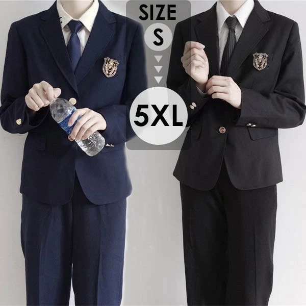 入学式 スーツ 男の子 高校生 受験 面接 卒服 上下セットフォーマル ジャケット コート スボン シャツ（3点セット ） 男子制服 フォーマルスーツ JK制服 学生服 ブラック ネイビー