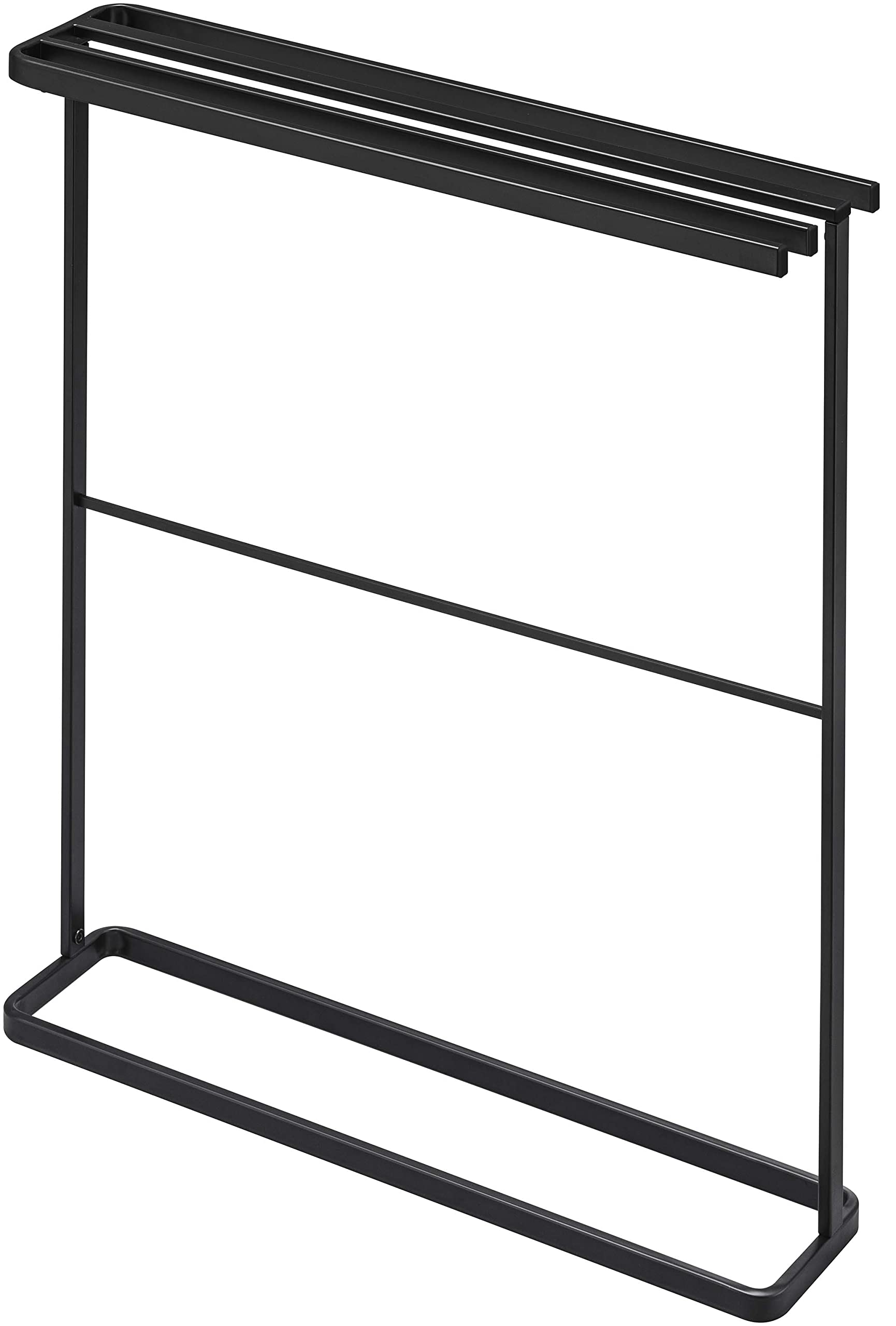 横から掛けられるバスタオルハンガー タワー tower スリム ブラック 5577 (横から掛けられるバスタオルハンガー ブラック)