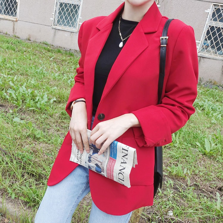 [yansae]スタイル生かすred jacket韓国ファッション