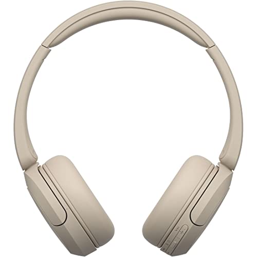 ソニー(SONY) ワイヤレスヘッドホン WH-CH520:Bluetooth対応/軽量設計 約147g/専用アプリ対応により好みの音質にカスタマイズできる「イコライザー」設定対応/ベージュ WH-C