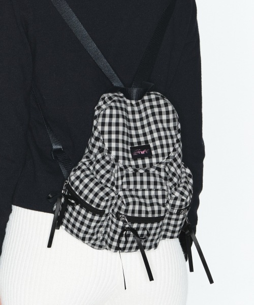 【FENNEC】 BERRY POCKET BACKPACK - CHECK BLACK リュック 正規品