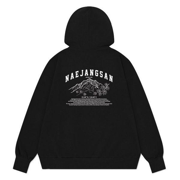 内蔵山(ネジャンサン)オーバーフィット 韓国の山 フード付きTシャツ 5色_P414791487