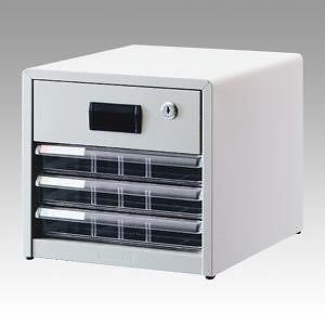 アバンテV2レターケース浅3段X鍵付1段 AL-R4ﾆﾕ-ｸﾞﾚ- 00074548