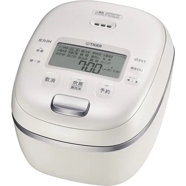 JRI-A100-WM (マットホワイト) 圧力IHジャー炊飯器 炊きたて ご泡火炊き 遠赤9層土鍋かまどコート釜 5.5合炊き