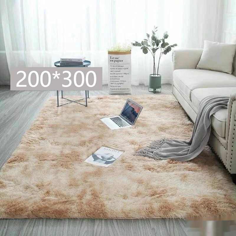 カーペット 200*300 寝室　ふわふわ　角型マット プレイマット 敷マット マット 滑り止め キッズ 子供部屋飾り フェイクファー ウインドウマット 防音カーペット インテリア 洗える プレゼント