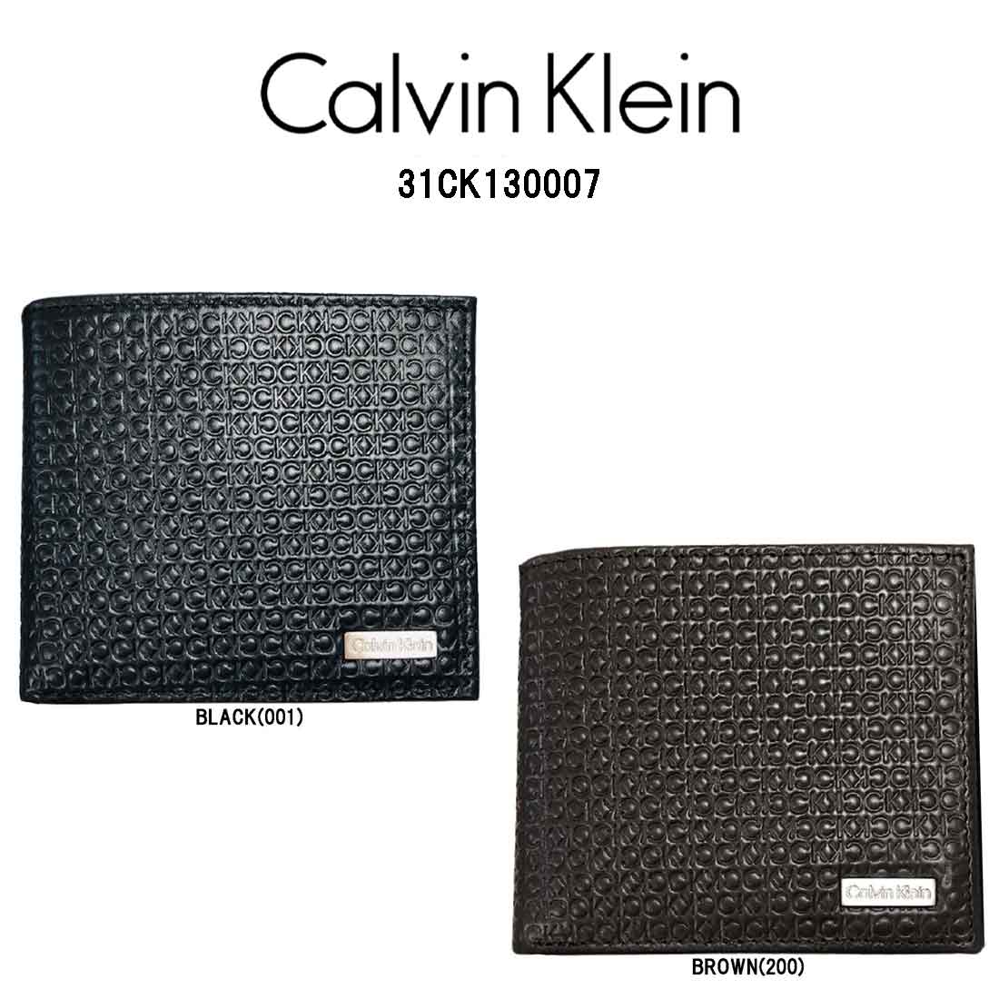 Calvin Klein(カルバンクライン)二つ折財布 小銭入れ付 レザー ビジネス カジュア 31