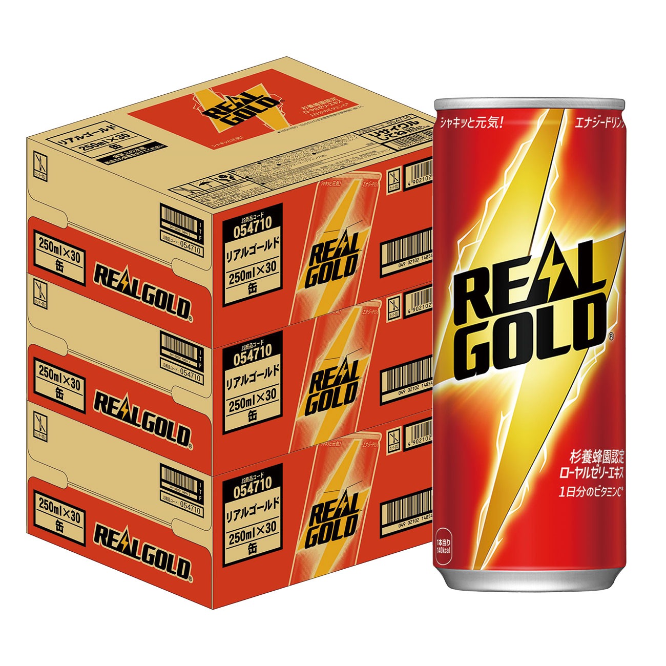 【送料無料】コカ コーラ リアルゴールド 缶 250ml×3ケース/90本