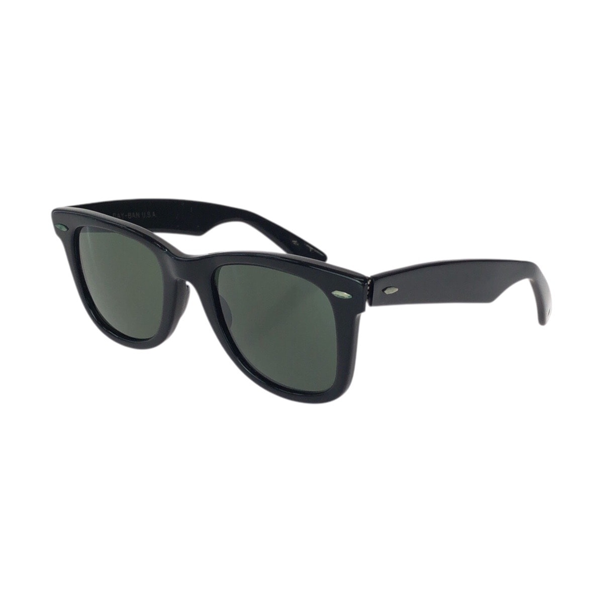 ヴィンテージ ボシュロム WAYFARER ブラック ダークグリーン プラスチック B&L 5022 サングラス メガネ 男女兼用 メンズ 602105