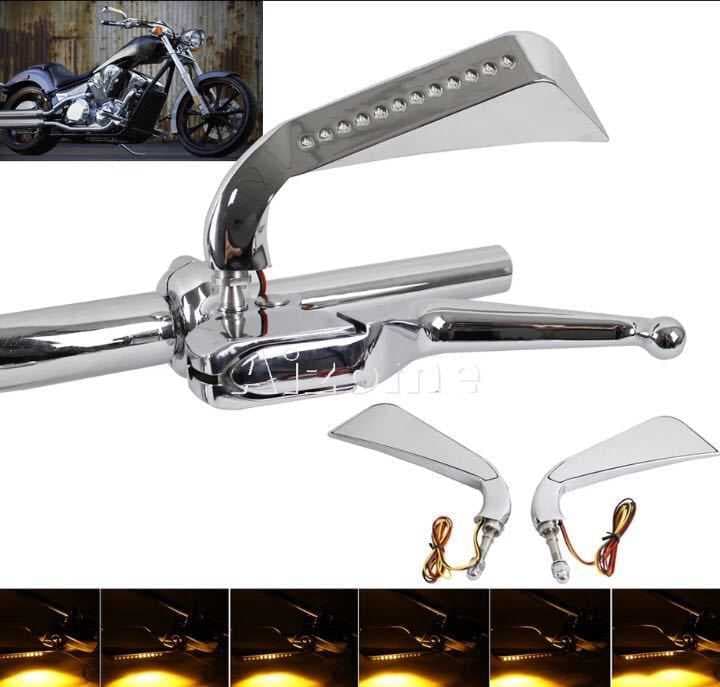 シーケンシャルLedウインカー ミラー ハーレー スポーツスター ツーリング ソフテイル ダイナ x