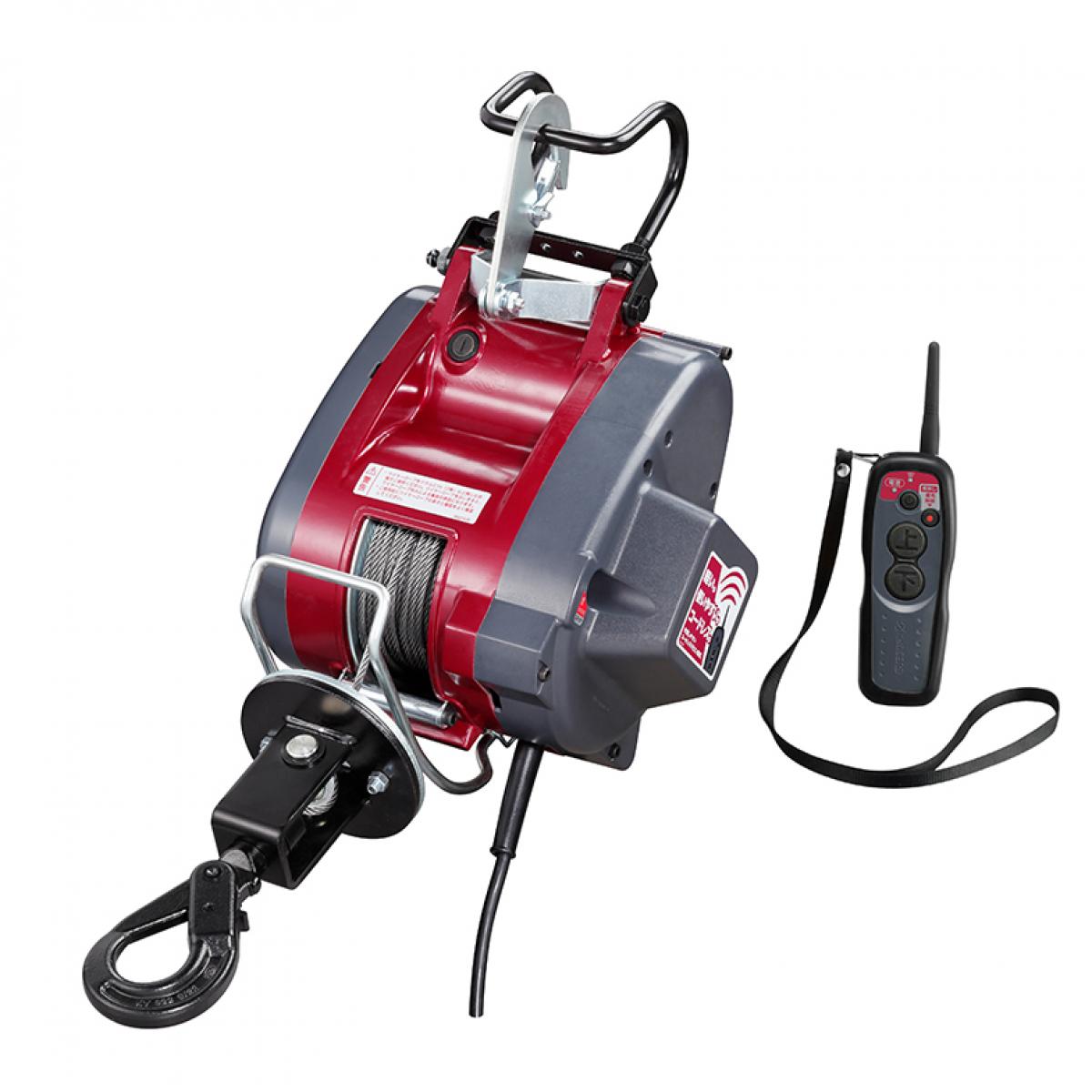 【I】京セラ リモコンウィンチ AWIM126RCD プロ向け 荷揚げ 遠隔操作(約30m) 最大吊揚荷重 130kg リモコン ウインチ 【代引不可】