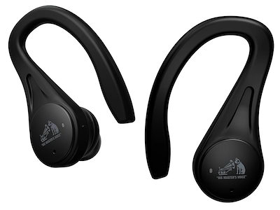 他サイト： JVC　Victor HA-EC25T-B [ブラック]完全ワイヤレスイヤホン 耳かけ式 本体質量6.9g(片耳) 最大30時間 防水仕様 Bluetooth Ver5.1対応 スポーツ向けの商品画像