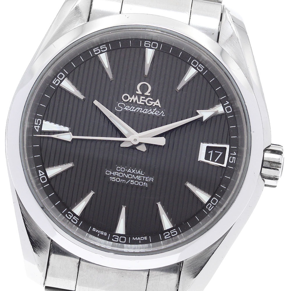 オメガ OMEGA 231.10.39.21.06.001 シーマスター アクアテラ デイト コーアクシャル 自動巻き メンズ _888089【中古】