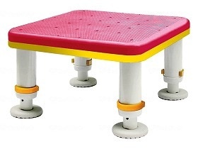 シンエイテクノ ダイヤタッチ浴槽台 コンパクトサイズ コーラルピンク 15-25 SYC15-25