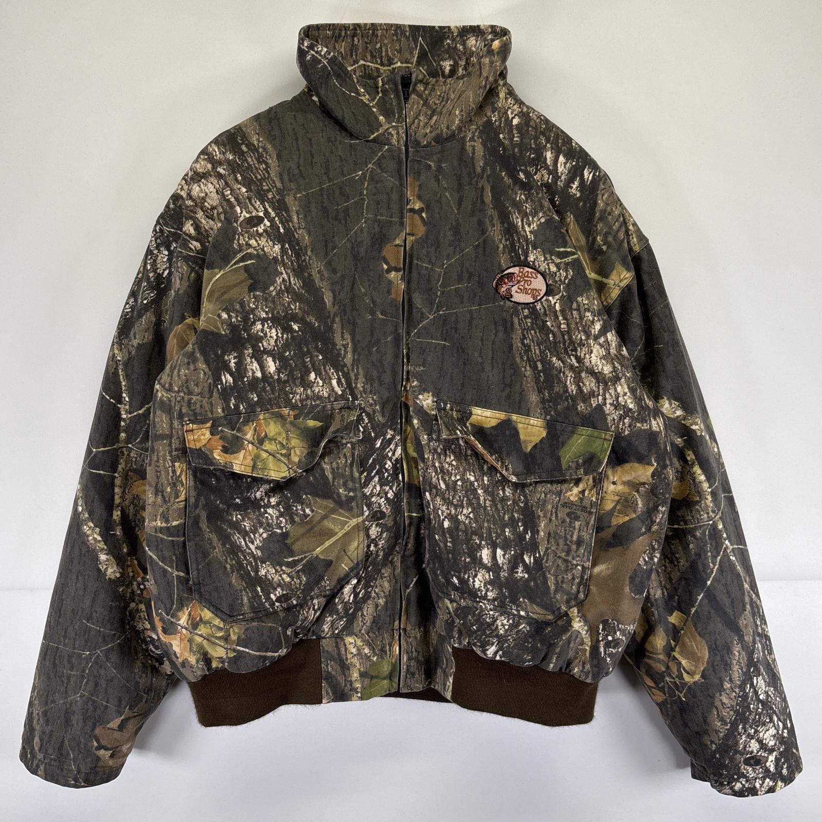 古着 レッドヘッド RED HEAD ワークジャケット リアルツリーカモフラ Bass pro shopsロゴ ライナージャケット付 L マルチカラー メンズ