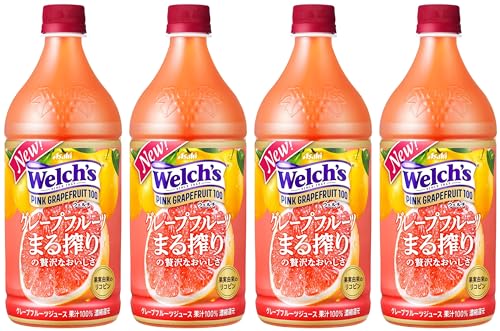 アサヒ飲料 Welchs ピンクグレープフルーツ100 800g×4本 [ウェルチ] [果汁]