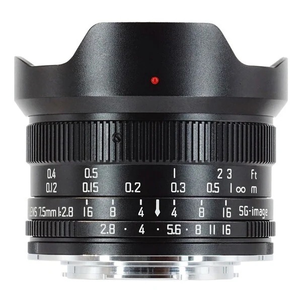 SG-image SG 7.5mm F2.8 MFT C ブラック 交換レンズ (マイクロフォーサーズマウント)