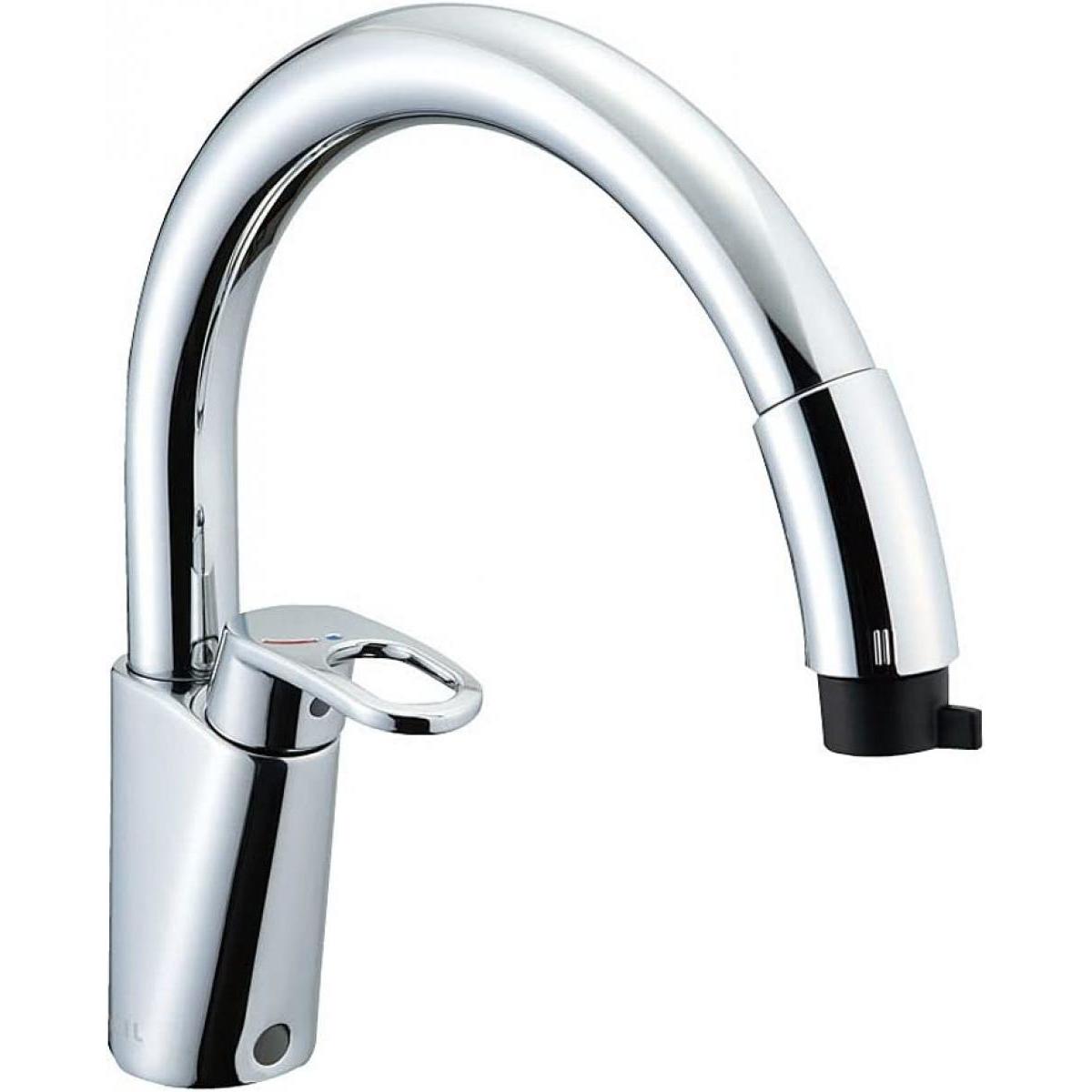 LIXIL(リクシル) INAX キッチン用 ワンホールシングルレバー混合水栓 RSF-831Y 【一般地用】　ハンドシャワー付 エコハンドル