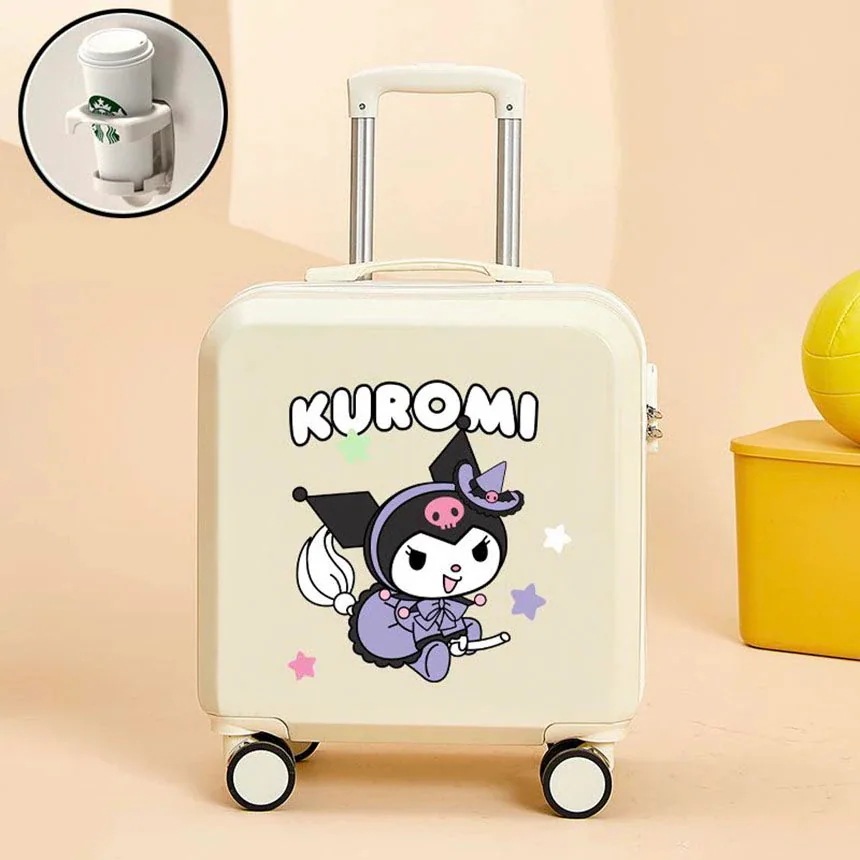 かわいいシナモロール 黒海 機内持ち込みキャリア インチ 20インチ ミニバッグセット
