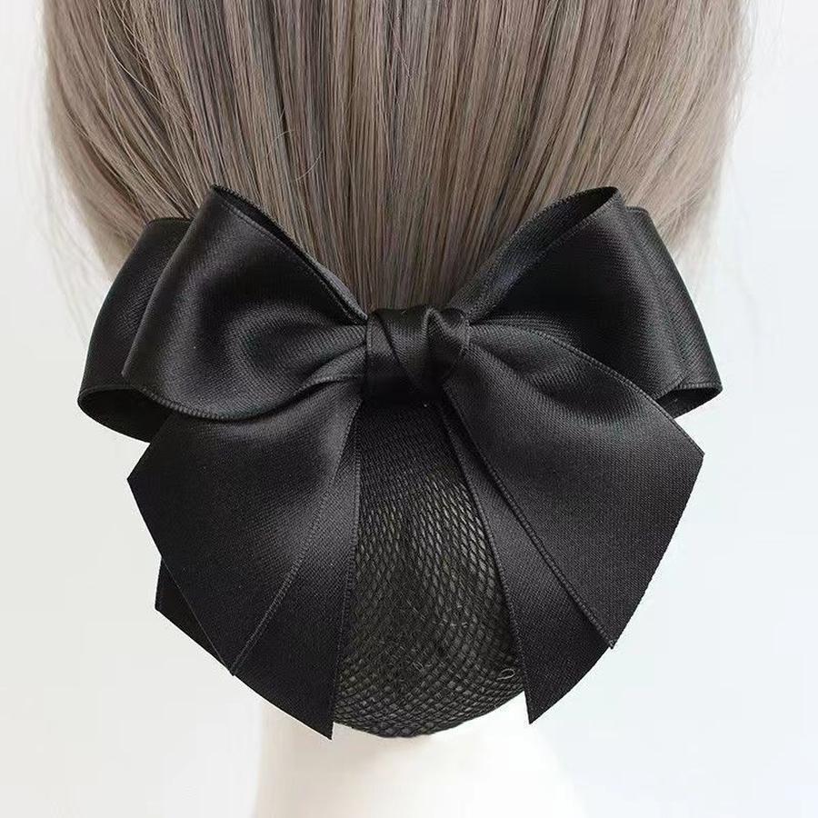 在庫整理のため値下げしますヘアアクセサリー 頭花職業出勤ネットポケットヘアネットリボン仕事ヘアピン