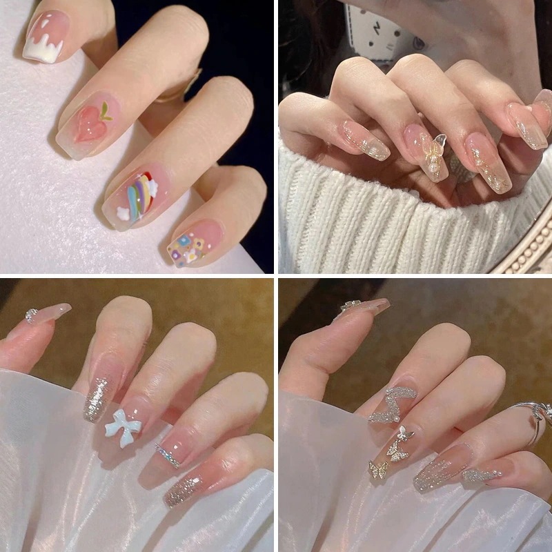 【10個セット】10月7新作ネイルチップ 時短ネイル つけ爪 付け爪 結婚式1箱に24個1秒ジェルネイルチップ