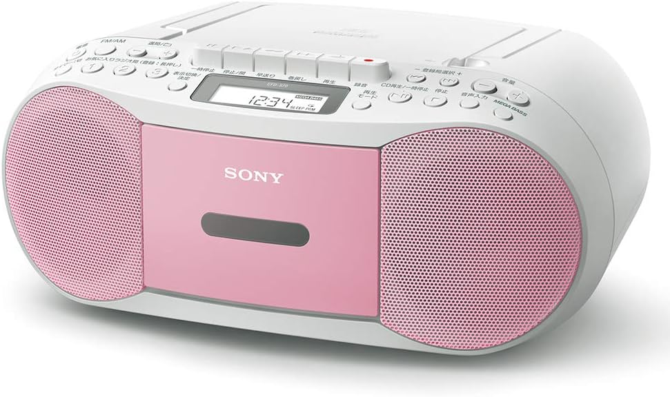 ソニー(SONY) CDラジカセ レコーダー CFD-S70 : FM/AM/ワイドFM対応 録音可能 ピンク CFD-S70 P