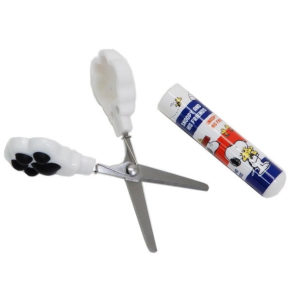 Qoo10] スヌーピー 肉球型 コンパクト はさみ