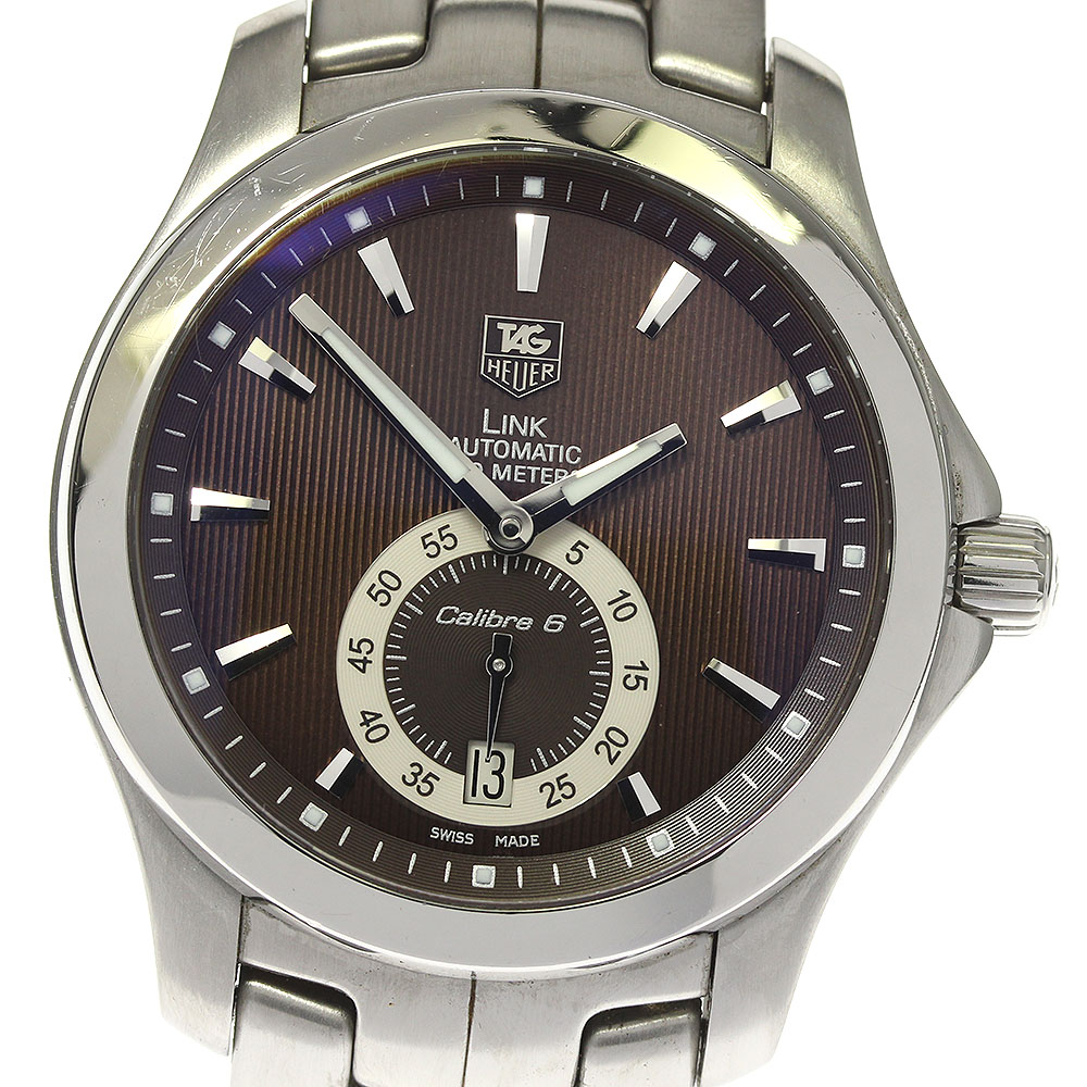 タグホイヤー TAG HEUER WJF211C リンク キャリバー6 デイト 自動巻き メンズ 保証書付き_800859【中古】